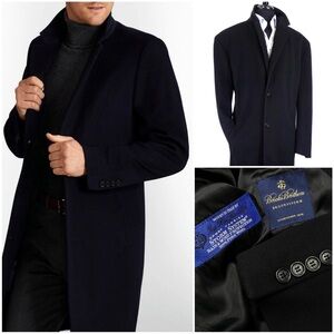 Loro Piana Wool Storm System Brooks Brothers Storm System Wool Top Coat Size 42L